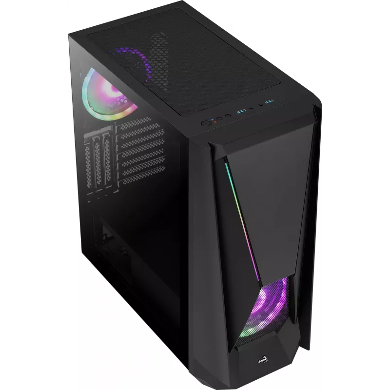Aerocool Visor Midi Tower Melns