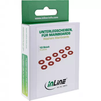 InLine paplāksnes personālajiem datoriem un serveru mātesplatēm 10 gab. InLine 59915 Sarkans