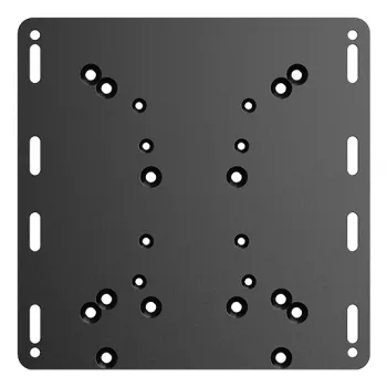 Moza Racing Flight Support Plate, lidojuma pamatnes montāžas adapteris, melna, tērauds, MOZA Flight Base, MOZA throttle, 220 mm, 220 mm