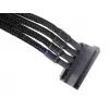 Kabelis Silverstone SST-PP07-BTSB 0.3 m Molex 4p uz 4xSATA