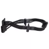 Kabelis Silverstone SST-PP07-BTSB 0.3 m Molex 4p uz 4xSATA