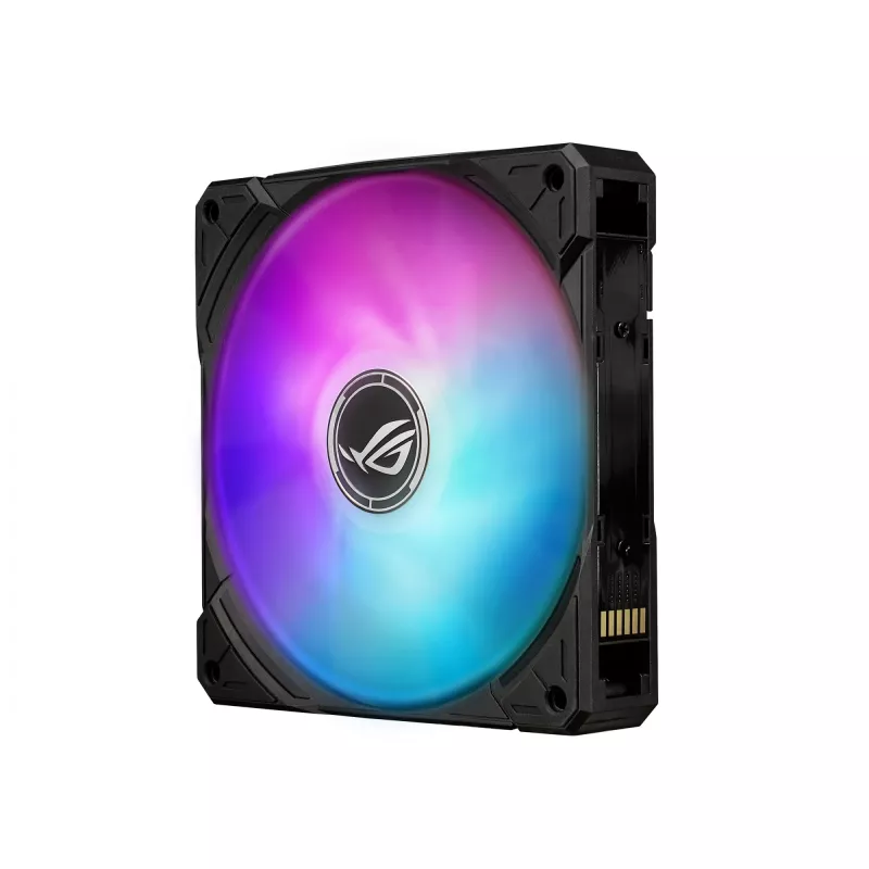 Universāls šķidruma dzesētājs ASUS ROG Ryuo IV SLC 360 ARGB — 120 mm ventilatori, 360 mm radiators, melns