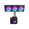 Universāls šķidruma dzesētājs ASUS ROG Ryuo IV SLC 360 ARGB — 120 mm ventilatori, 360 mm radiators, melns