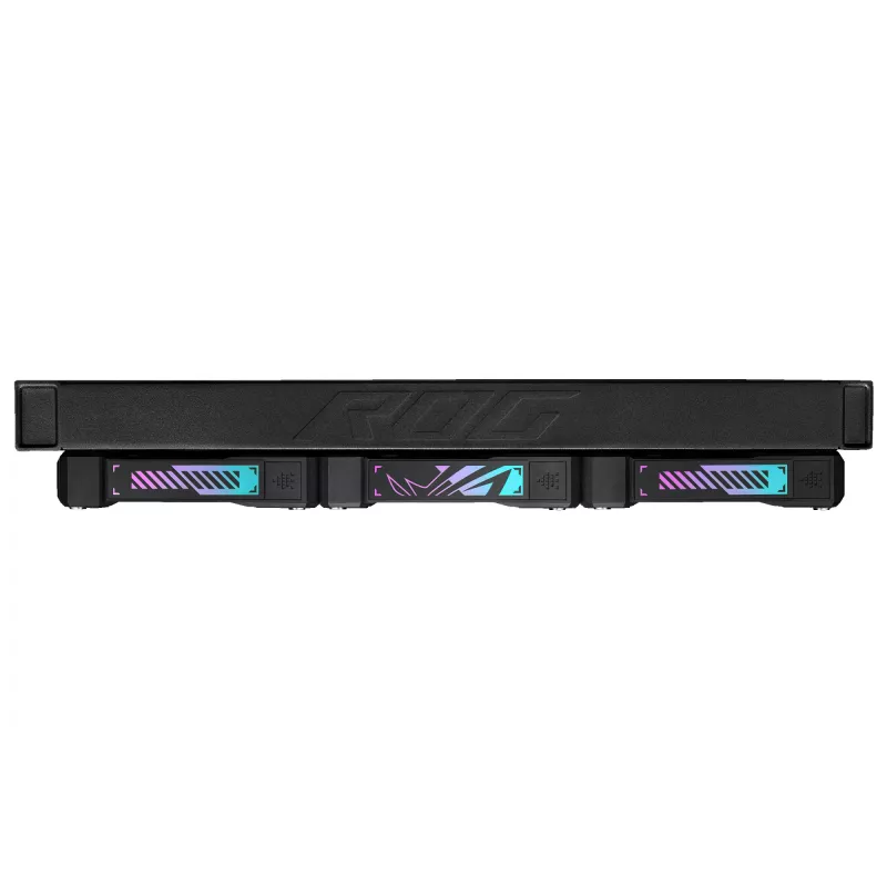 Universāls šķidruma dzesētājs ASUS ROG Ryuo IV SLC 360 ARGB — 120 mm ventilatori, 360 mm radiators, melns