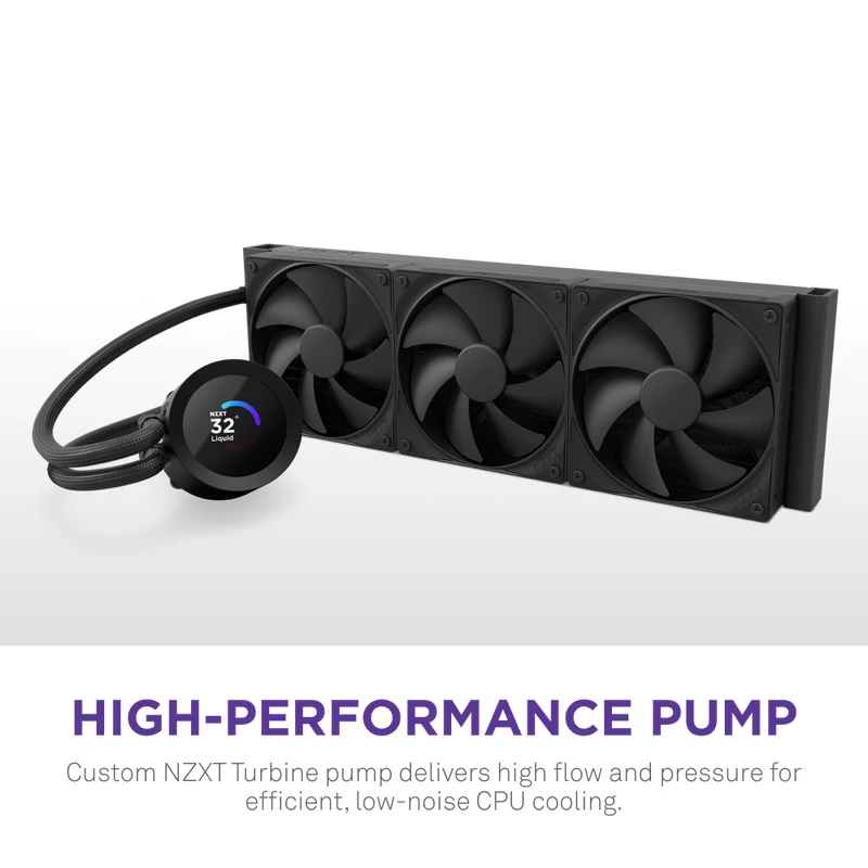 Universāls šķidruma dzesētājs NZXT Kraken Plus 360 12 cm Melns Fluid Dynamic Bearing