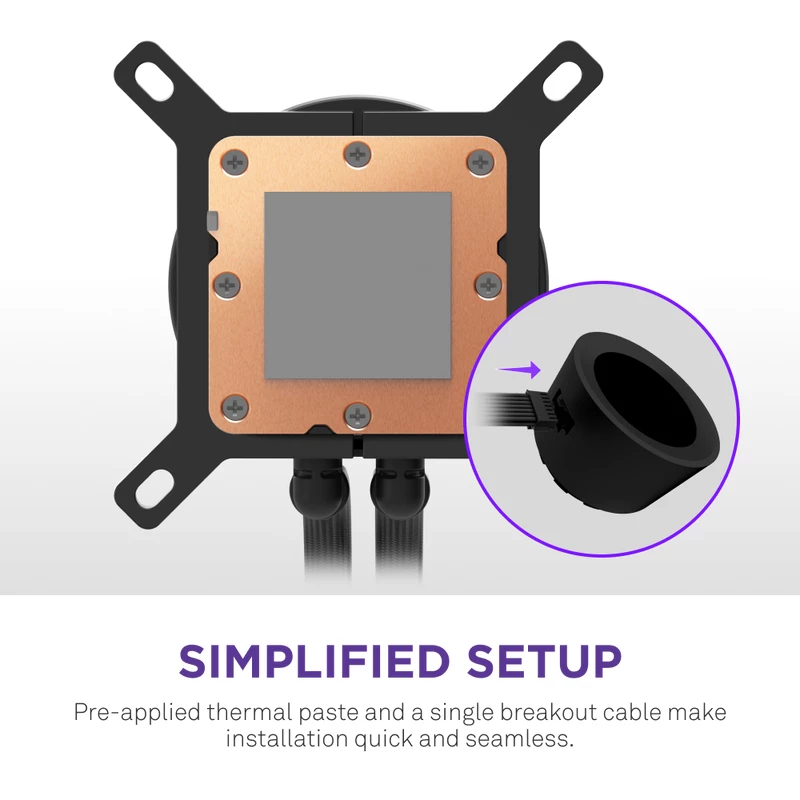 NZXT CPU dzesētājs Kraken Plus 240 RGB melns