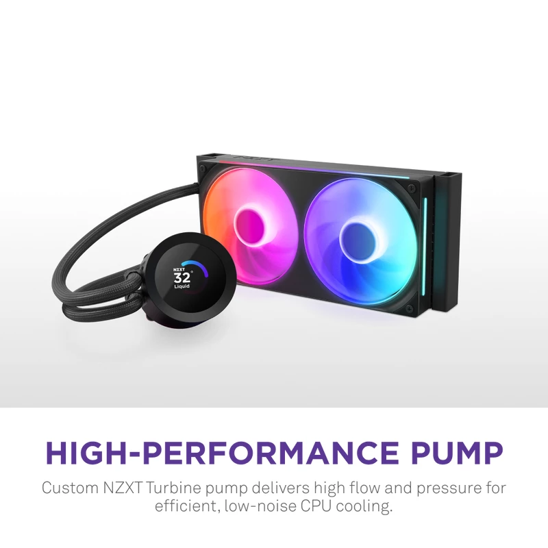 NZXT CPU dzesētājs Kraken Plus 240 RGB melns