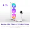 Universāls šķidruma dzesētājs NZXT Kraken Plus 360 RGB balts 500-2400 RPM