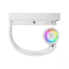 Viss-vienā šķidruma CPU dzesētājs Arctic Liquid Freezer III Pro 240 A-RGB — 240 mm, 120 mm ventilatori, balts, saderīgs ar LGA1700/AM4/AM5