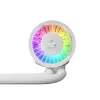 Viss-vienā šķidruma CPU dzesētājs Arctic Liquid Freezer III Pro 240 A-RGB — 240 mm, 120 mm ventilatori, balts, saderīgs ar LGA1700/AM4/AM5