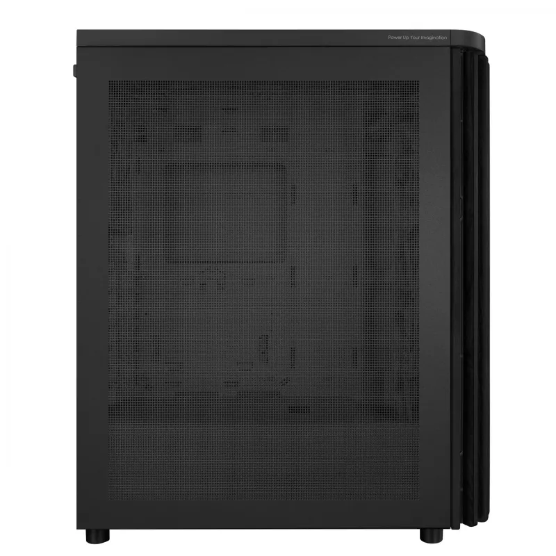 PC korpuss ASUS 90DC00M0-B39040, ATX atbalsts, melns, priekšā 2×160mm ventilatori, aizmugurē 1×120mm, 2×3,5 collu + 2×2,5 collu nodalījumi, 2×USB 3.2 GEN1