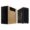 PC korpuss ASUS 90DC00M0-B39040, ATX atbalsts, melns, priekšā 2×160mm ventilatori, aizmugurē 1×120mm, 2×3,5 collu + 2×2,5 collu nodalījumi, 2×USB 3.2 GEN1