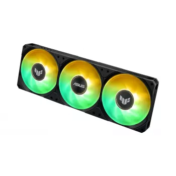 Universāls šķidruma dzesētājs ASUS TUF Gaming LC III 360 ARGB LCD — 360 mm radiators, 3x 120 mm ventilatori, Socket AM5/AM4/LGA1700/LGA1200, Melns