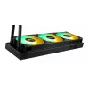 Universāls šķidruma dzesētājs ASUS TUF Gaming LC III 360 ARGB LCD — 360 mm radiators, 3x 120 mm ventilatori, Socket AM5/AM4/LGA1700/LGA1200, Melns