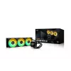 Universāls šķidruma dzesētājs ASUS TUF Gaming LC III 360 ARGB LCD — 360 mm radiators, 3x 120 mm ventilatori, Socket AM5/AM4/LGA1700/LGA1200, Melns