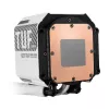 Universāls šķidruma dzesētājs ASUS TUF Gaming LC III 360 ARGB LCD balta Edition — 360 mm radiators, 3×120 mm PWM ventilatori, LCD displejs, Balta