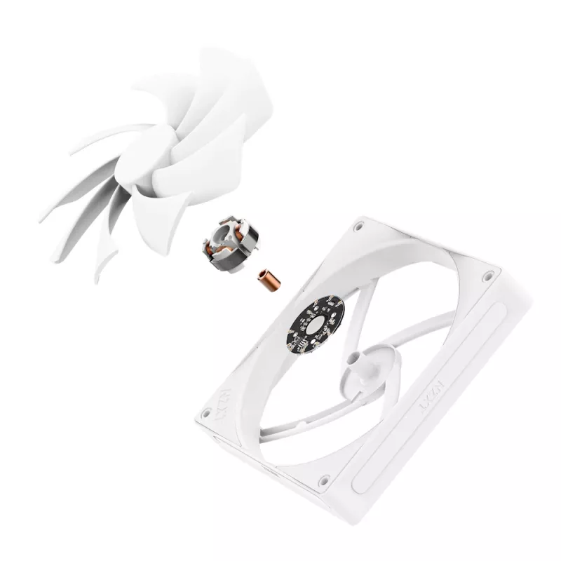 NZXT CPU Cooler F140Q 140mm Quiet Airflow Pwm balta