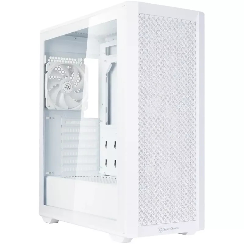 Torņa datora korpuss SILVERSTONE FARA 515FXR (balts) — mid-tower šasija, ATX/micro-ATX saderīgs