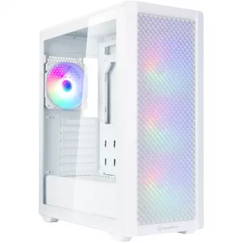 Torņa datora korpuss SILVERSTONE FARA 515FXR (balts) — mid-tower šasija, ATX/micro-ATX saderīgs