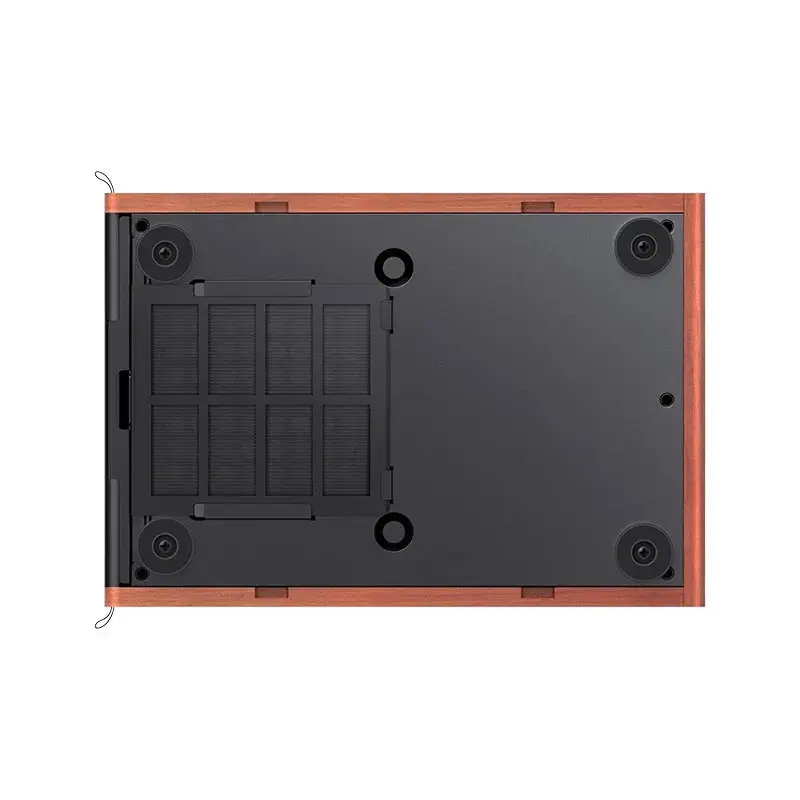 PC korpuss Jonsbo T7 Midi-Tower mATX rūdīta stikla melns