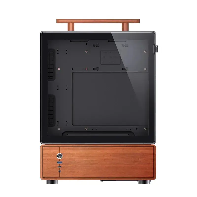 PC korpuss Jonsbo T7 Midi-Tower mATX rūdīta stikla melns