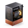PC korpuss Jonsbo T7 Midi-Tower mATX rūdīta stikla melns