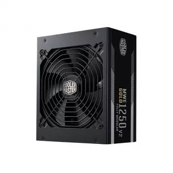 COOLER MASTER Barošanas bloks Mwe 1250 V2 Gold, pilnībā modulārs, 1250W, ATX, melns