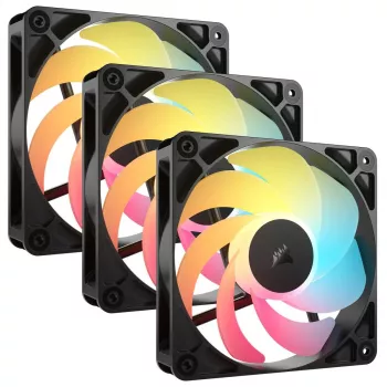 Dzesēšanas ventilators CORSAIR RS120-R ARGB 120mm 3-pack, 120 mm, ARGB apgaismojums, 3 ventilatori