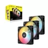 Dzesēšanas ventilators CORSAIR RS120-R ARGB 120mm 3-pack, 120 mm, ARGB apgaismojums, 3 ventilatori