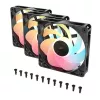 Dzesēšanas ventilators CORSAIR RS120-R ARGB 120mm 3-pack, 120 mm, ARGB apgaismojums, 3 ventilatori