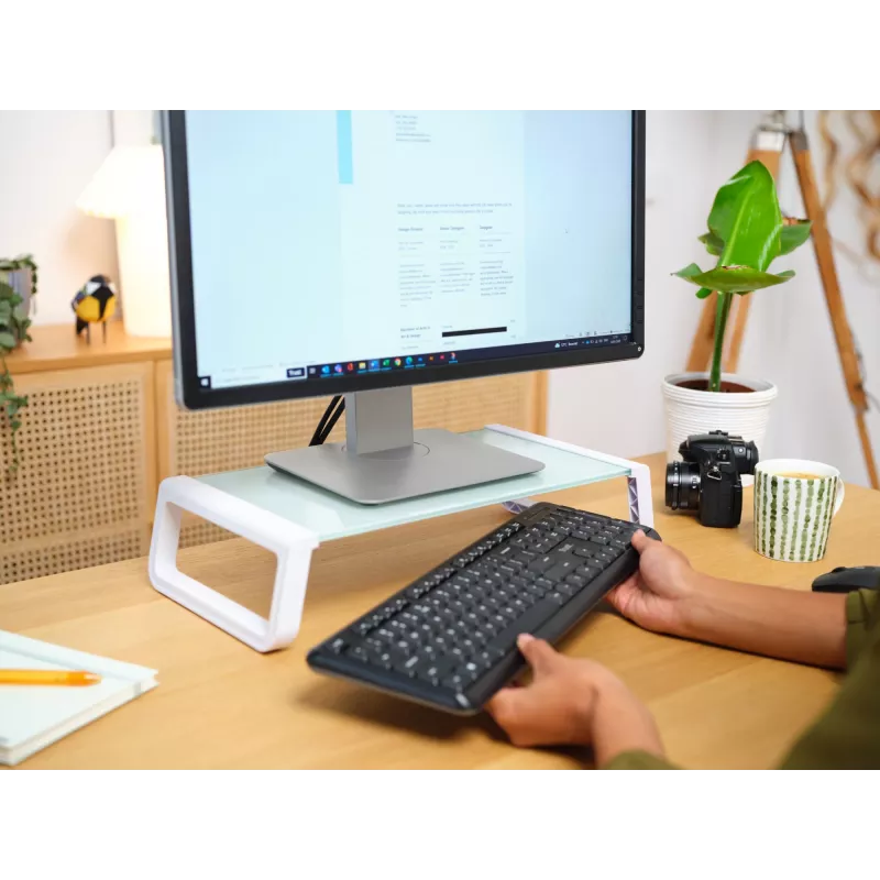 Trust 25351 monitora statīvs / stiprinājums galda virsmai Caurspīdīgs, balts
