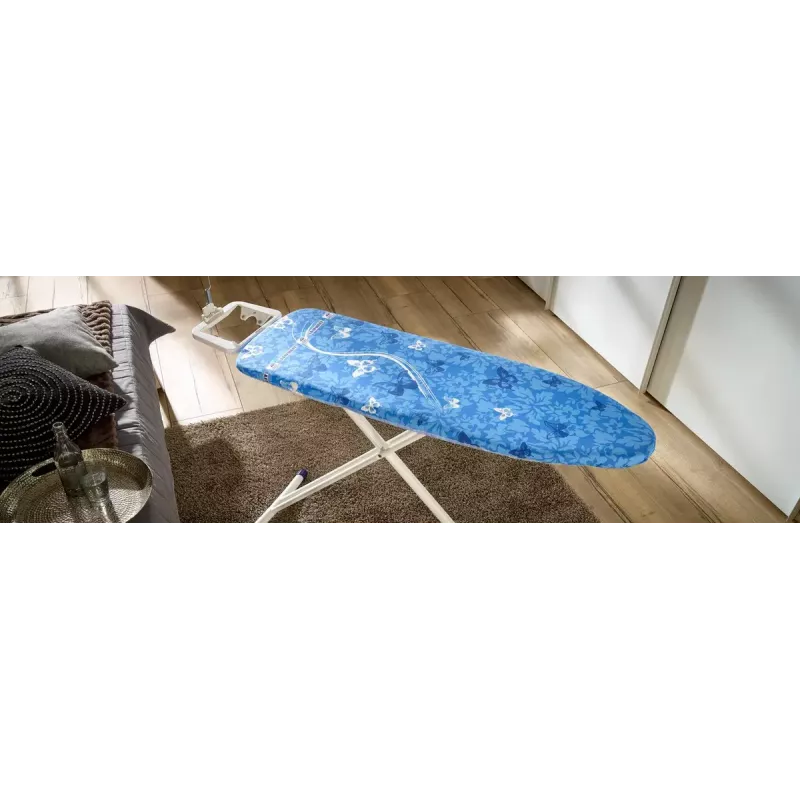 Gludināmā dēļa polsterēts pārvalks Leifheit 71606 — kokvilna/poliesteris/poliuretāns, der 1250×400 mm, zils