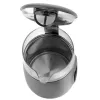 Elektriskā tējkanna Adler AD 1305 G — 1,7 L, 2200 W, regulējams termostats, LED displejs, pelēka