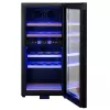 Termoelektriskais vīna dzesētājs Adler AD 8080, brīvi stāvošs melns, 24 pudeles, 2 zonas, 60 L, skārienvadība