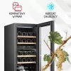 Termoelektriskais vīna dzesētājs Adler AD 8080, brīvi stāvošs melns, 24 pudeles, 2 zonas, 60 L, skārienvadība