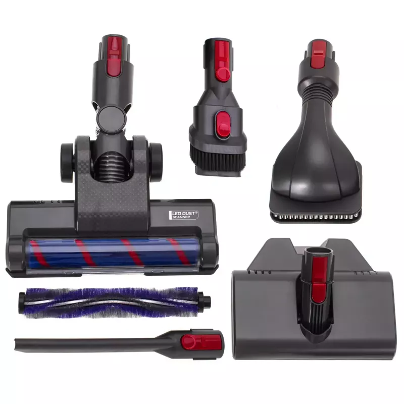 Bezvada putekļsūcējs Adler AD 7061 Allergy-friendly PRO — 22,2 V akumulators, 30 min darbības laiks, 0,8 l bezmaisa putekļu tvertne, EPA12/HEPA13 filtrācija, 350 W maks., melns