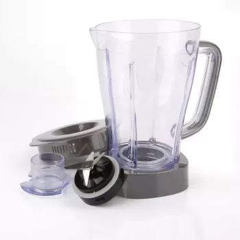 Galda blenderis Melns & Decker BXJB500E — 1,5 L stikla trauks, 500 W, 2 ātrumi, pulsa režīms, ledus smalcināšana