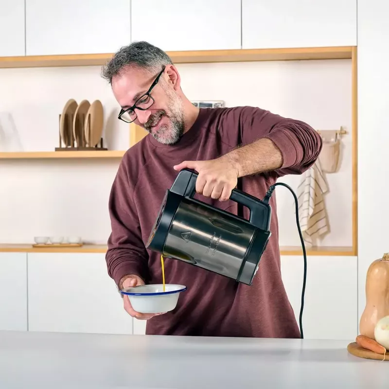 Elektriskais zupas automāts Melns & Decker BXSM1000E 1,6 L, 1040 W, nerūsējošais tērauds, 6 programmas, skārienvadība, blenderēšana, drošības bloķētājs