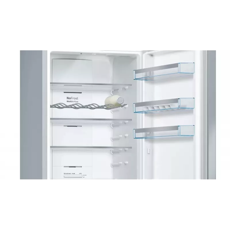 Bosch Serie 4 KGN397IEQ ledusskapis-saldētava Brīvi stāvošs 368 l Nerūsējošais tērauds