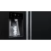 Ledusskapis Side-by-Side Bosch Serie 6 KAD93ABEP, 562 L kopējā tilpība, ledusskapis 371 L, saldētava 191 L, NoFrost, ledus veidotājs, melns