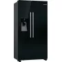 Ledusskapis Side-by-Side Bosch Serie 6 KAD93ABEP, 562 L kopējā tilpība, ledusskapis 371 L, saldētava 191 L, NoFrost, ledus veidotājs, melns