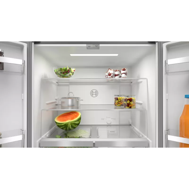 Bosch Serie 4 KMC85LBEA ledusskapis-saldētava, brīvi stāvošs, 547 l, melns