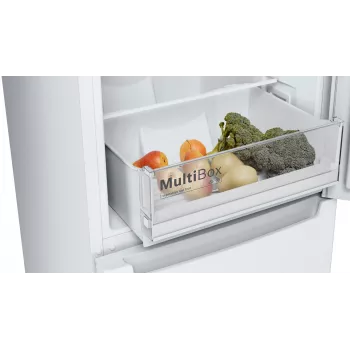 Bosch Serie 2 KGN33NWEB ledusskapis ar saldētavu, brīvstāvošs, 282 L, balts