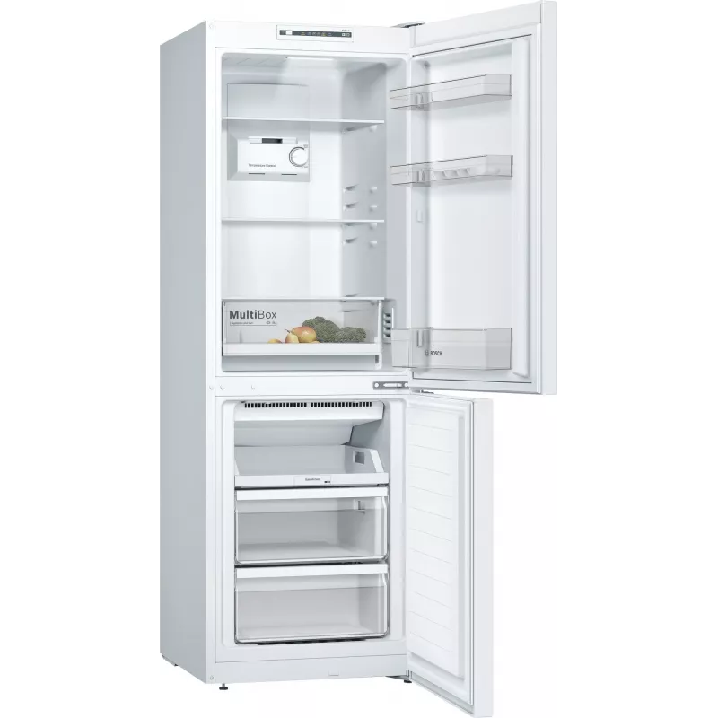 Bosch Serie 2 KGN33NWEB ledusskapis ar saldētavu, brīvstāvošs, 282 L, balts