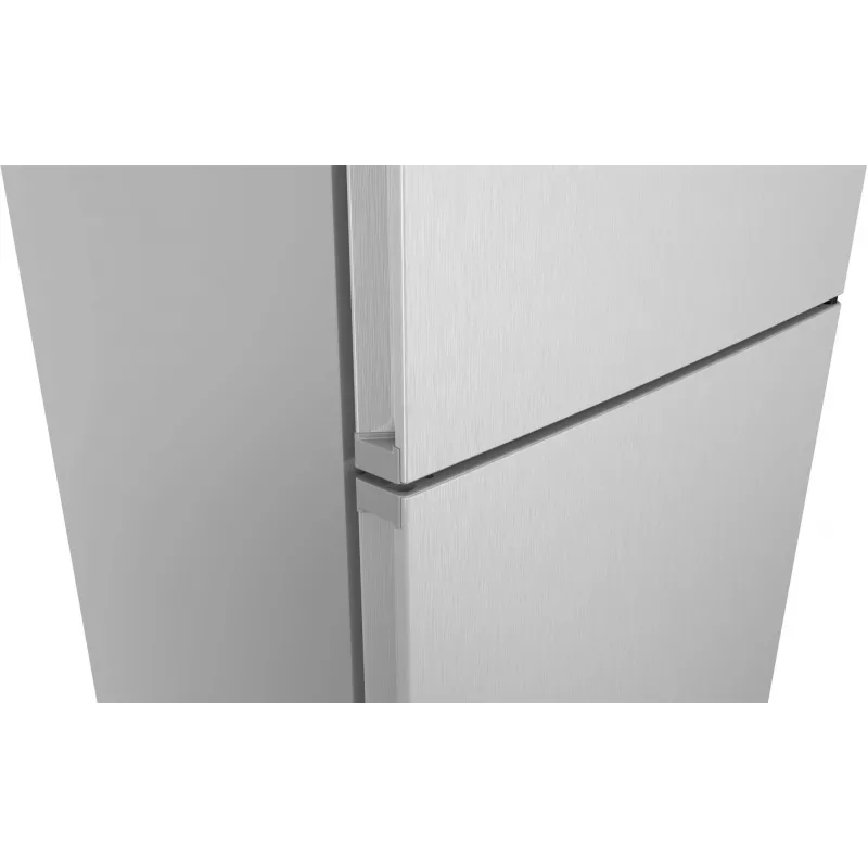 Brīvi stāvošs ledusskapis-saldētājs Bosch Serie 4 KGN497LDF — 440 L kopējā tilpumā, 311 L ledusskapis + 129 L saldētava, NoFrost, LED displejs, Nerūsējošais tērauds
