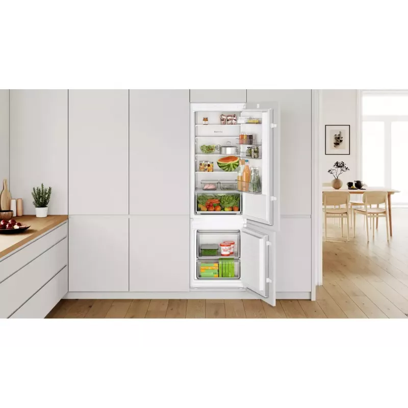 Bosch Serie 2 KIV87NSE0 ledusskapis ar saldētavu Iebūvējams 270 L Balts