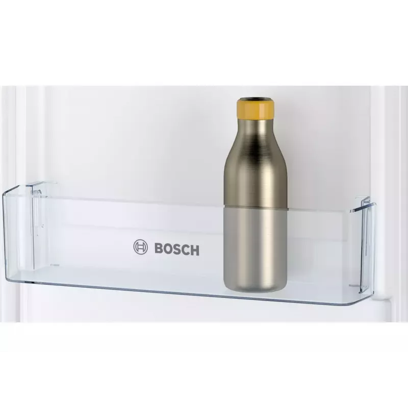 Iebūvējamais ledusskapis-salvētava Bosch Serie 2 KIV86NSE0 — 267 L, apakšējā saldētava, balta, 177,2×54,1×54,8 cm, energoefektivitātes klase E