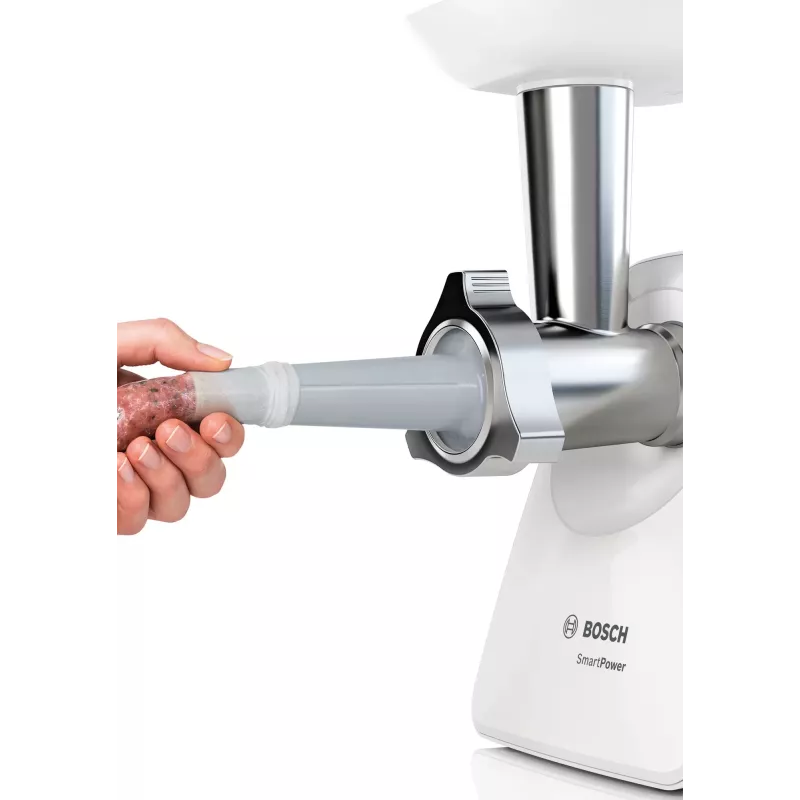 Bosch MFW2520W gaļas maļamā mašīna 1500 W Nerūsējošais tērauds, Balts