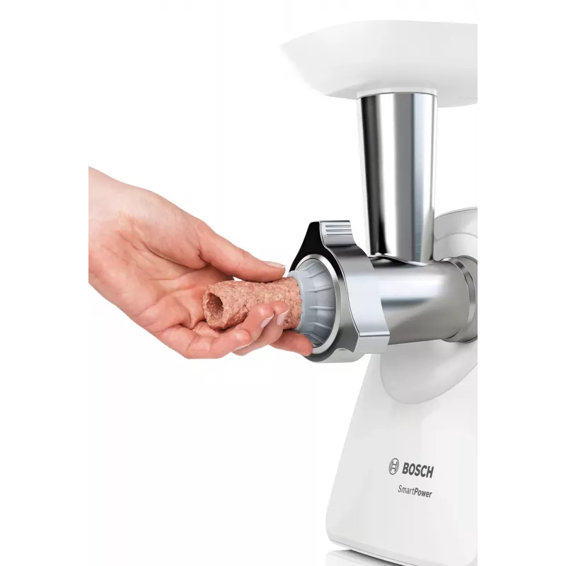 Bosch MFW2520W gaļas maļamā mašīna 1500 W Nerūsējošais tērauds, Balts