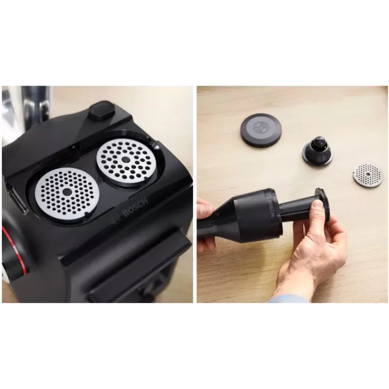 Bosch Serie 4 MFWS440B gaļas maļamā mašīna 1900 W, melna, sudrabota